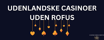 Oplev Spændingen ved Online Casino Uden Rufus